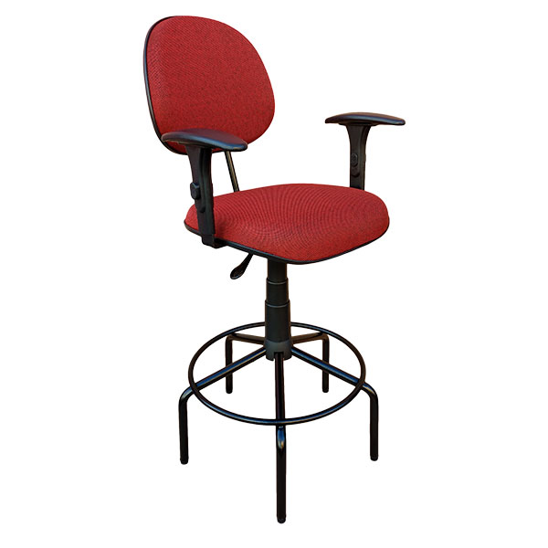 Cadeira Caixa Executiva Aro Fixo com Braços romero moveis para escritorio em ribeirao preto