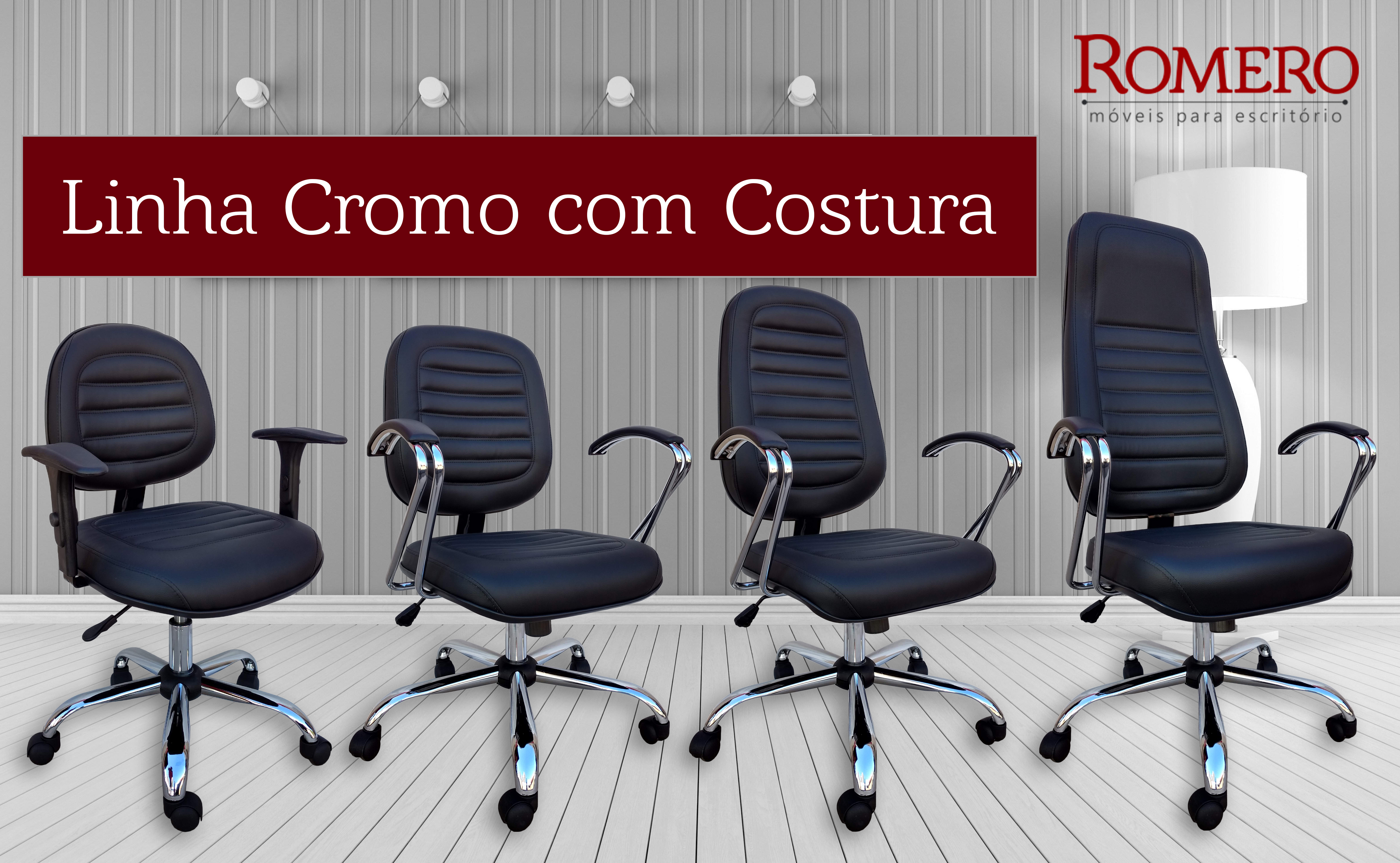 cadeiras linha cromo